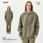 Grey brown-Hoodie Sweatshirt / S