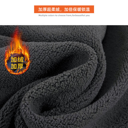 500g Imitation Cashmere Off-Shoulder Sweatshirt Custom Work Clothes Cultural Shirt Round Neck Hoodie Jacket with Logo Printed