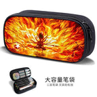 Large-capacity three-layer canvas pencil case-factory direct sales / B58532