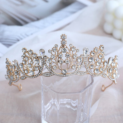 Bridal Crown Headwear 2024 Eighteen Years Old Adult Ceremony Princess Best Friend Gift Birthday Internet Celebrating Rhinestone Cake Crown