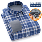 M5051-13 cotton brushed composite velvet thermal shirt men's shirt / 38