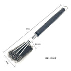 Three-head wire brush