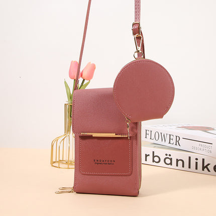 New Touch Screen Mobile Phone Bag Two-Piece Coin Purse Women's Small Cross-Body Cute Small Bag for Mobile Phone Fashion