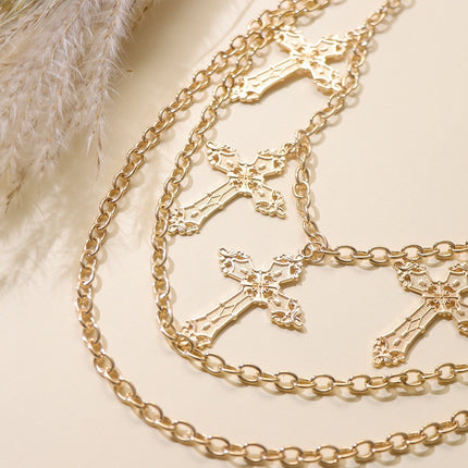 European and American Cross-Border Punk Trendy Cool Cross Pendant Pants Chain Hip-Hop Style Men's and Women's Metal Waist Chain Street Decoration