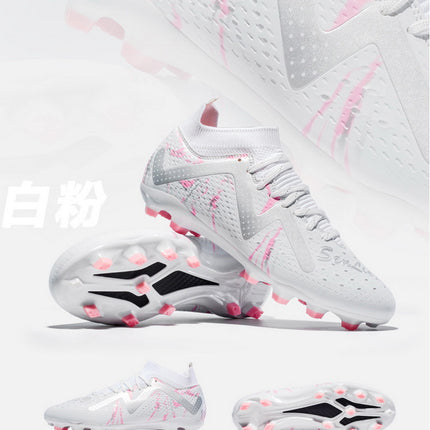 Cross-Border Amazon High-Top Soccer Shoes for Boys and Adults, Long-Spiked Tf Cleats, Competition Children's Training Soccer Shoes