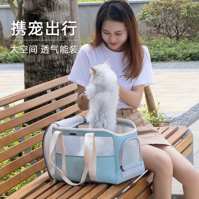 Portable Pet Carrier Handbag Cat Dog Lightweight Travel Bag / Sac transport animal portable chat chien léger voyage