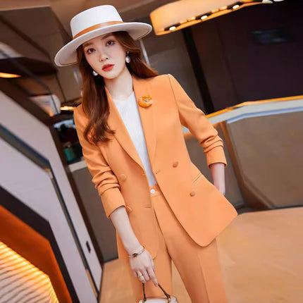 Cross-border spring business attire professional suit women's hotel front desk work clothes women's formal attire beautician work clothes