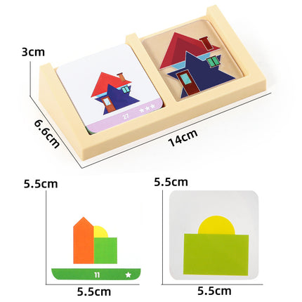 House Designer Toys for Children, Logical Thinking Training, Cognitive Development, Foreign Trade Tabletop Games, Educational Puzzles, Cross-Border