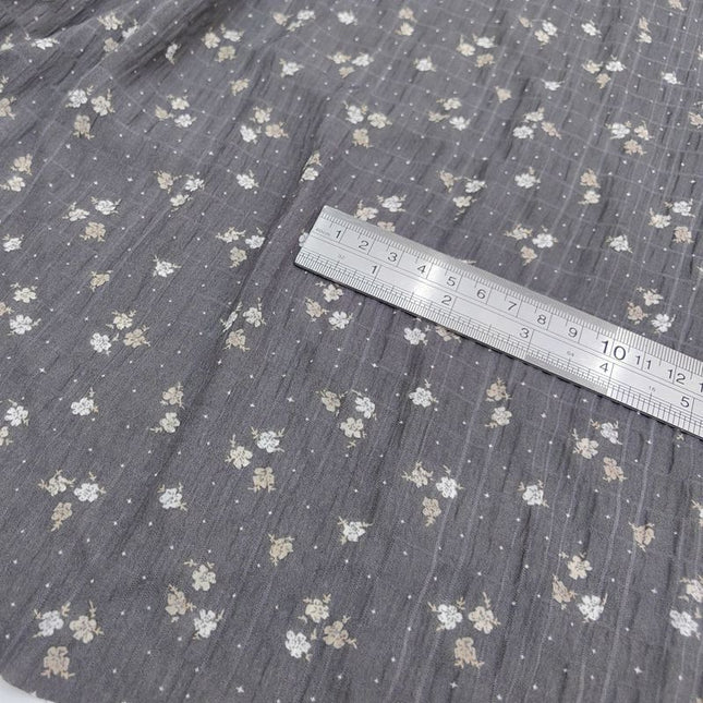 Bubble Plaid Small Floral Printed Fabric Women's and Children's Clothing Skirt Dress Soft Fabric 2025 Spring and Summer New Products