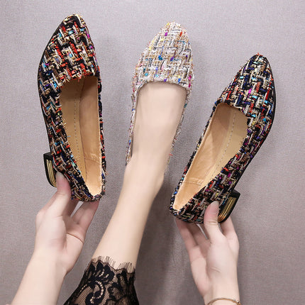 Foreign trade women's shoes, big yards single shoes 35-42
