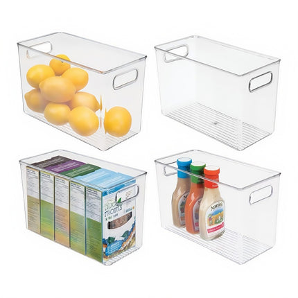 Long Narrow Storage Box Rectangular Tall Narrow Acrylic Transparent Kitchen Sundries Spice Jar Organizer Gap Storage Basket