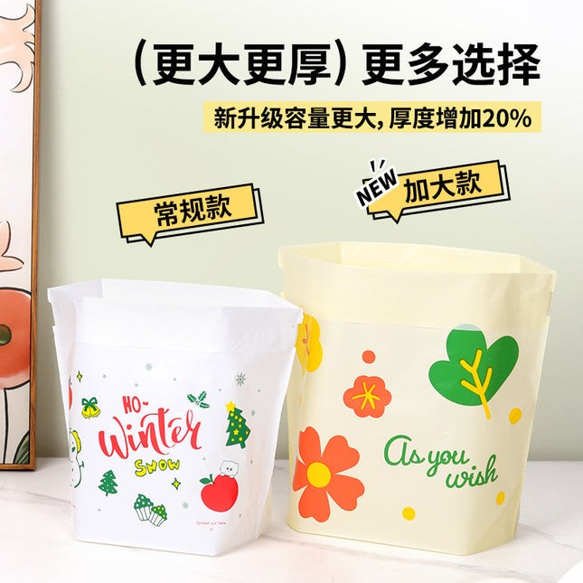 Large Car Garbage Bag Self-standing Adhesive Cleaning Bag Desktop Garbage Bag Thickened Household Kitchen Portable
