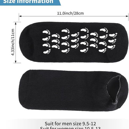 Cross-border spa gel socks men's casual non-slip moisturizing anti-dry socks heel protection silicone socks