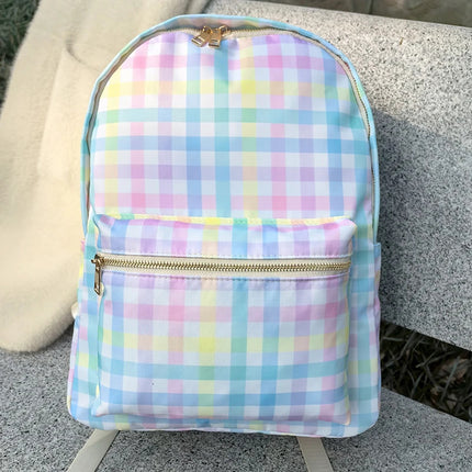 High quality simple backpack in stock waterproof backpack leisure bag large capacity school nylon storage bag