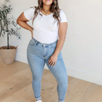 2025 Amazon New Plus Size Women's European and American Cross-Border Women's Jeans Fashion Tight Pencil Pants