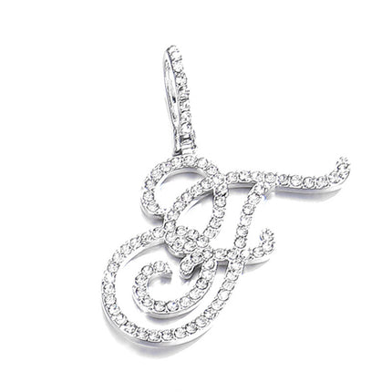 Foreign trade popular products full diamond hip hop jewelry grass letter pendant melon seed buckle Cuban chain accessories Amazon exclusive