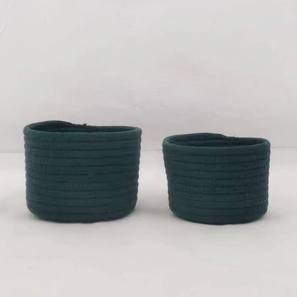 Small Cotton Rope Under-Bed Storage Box, Woven Under-Bed Storage Basket, Snack Basket, Home Storage Organizer