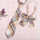 JK043 mountain blowing check (tie collar flower)