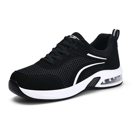 2025 Air Cushion Women's Shoes Mom's Shoes Lightweight Breathable Mesh Sports Shoes Autumn Leather Waterproof Casual Shoes Large Size