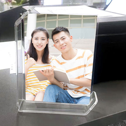Acrylic Solid Wood Photo Frame Table Display Amazon Handmade Creative Gift Ornament Display Stand 6inch U-Shaped Photo Frame Customization