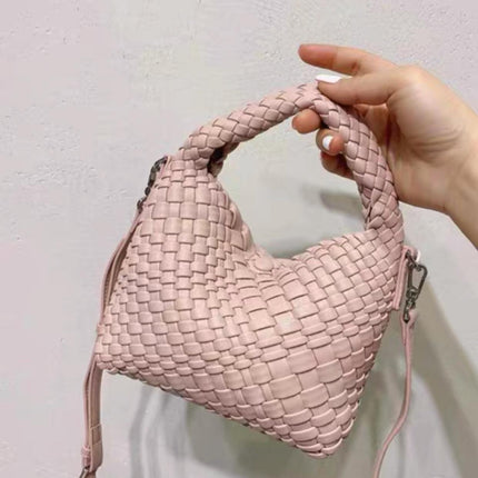 High Texture Handmade Woven Bag Women's Portable Lunch Box Bag 2022 New Niche Design Underarm Bag Shoulder Crossbody Bag