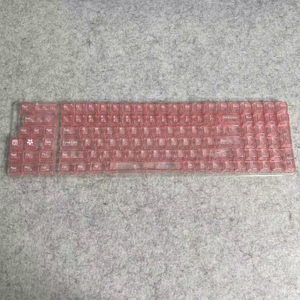 Wholesale 115-Key Four-Sided Transparent Keycaps, Customized Original Height Mda High Aesthetic Cross-Axis Translucent Keycaps