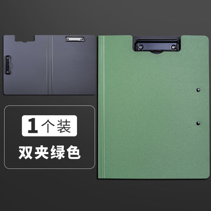 A4 File Clipboard Folder Document Holder Loose-Leaf Storage Double Clip Secretary Clipboard Writing Board Clip Business Gift