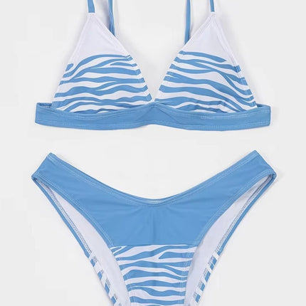 Yiyou Wholesale European and American Sexy Bikini Separates Swimsuit Women's Fashion Striped Bikini Bikini