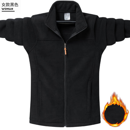 Autumn and winter outdoor stand collar fleece coat for men and women polar fleece couple sweater jacket jacket jacket liner wholesale