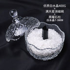 Gypsophila + high quality white crystal gravel 400g + obsidian column
