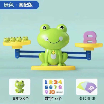 Balance frog toy digital balance kindergarten science and education addition and subtraction thinking training game mathematics enlightenment tremolo