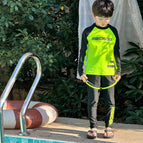 Green [3-piece set] free swimming cap 6121 / 120cm