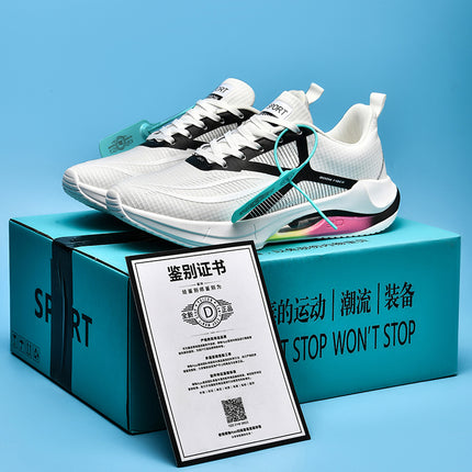 Red 6 Same Style 2.0 Running Shoes Men's New Ultra Light Air Cushion Professional Racing Sports Sports Sports Jogging Shoes Women's