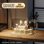 Medium size [diy building block model] comes with 7 building blocks