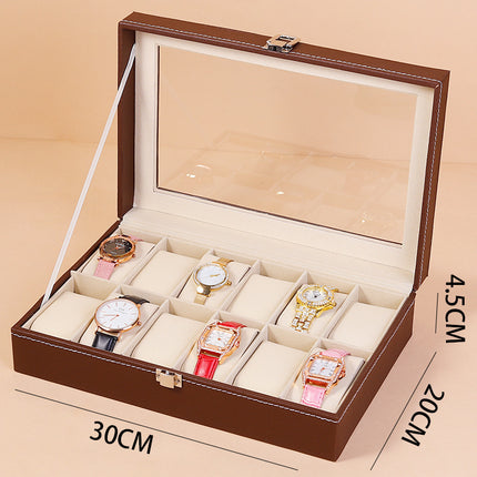 Ready-Made Watch and Glasses Boxes, High-End Leather Jewelry Boxes, Jewelry Boxes, Watch Storage Boxes, Watch Wholesale Factory