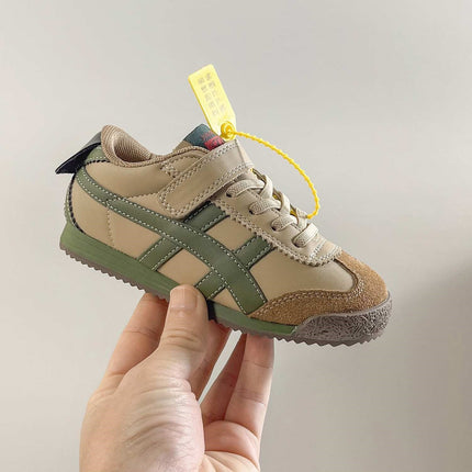 Genuine Leather Children's Forrest Gump Shoes 2026 Spring New Model Boys' Sports Shoes with Soft Non-Slip Soles and Girls' Breathable Mesh Sneakers