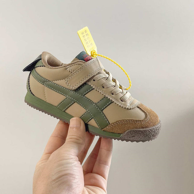 Genuine Leather Children's Forrest Gump Shoes 2026 Spring New Model Boys' Sports Shoes with Soft Non-Slip Soles and Girls' Breathable Mesh Sneakers