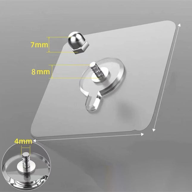 Popular Foreign Trade Traceless Adhesive Hooks, No-Drill Hooks for Hanging Picture Frames, Tiles, Wall Nails, Wall-Mounted Adhesive Hooks, No-Nail Screws