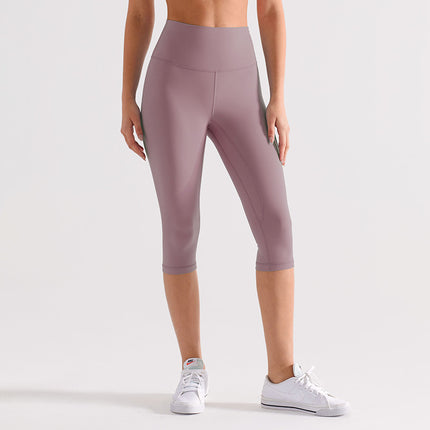 Runa Pulse Brushed Non-Stick Yoga Pants Women's Moisture-Absorbent Running and Cycling Fitness Sports Tight Cropped Pants