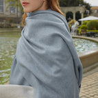 Foggy blue / Aa wool 330g (200*70cm)