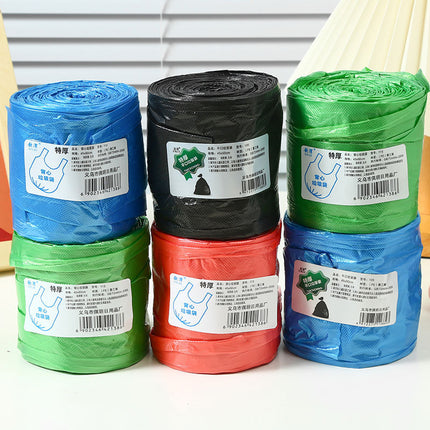 Household Thickeneded Satchel Garbage Bags Household Plastic Bags Kitchen Dormitory Disposable Flat Mouth Hotel Garbage Bags
