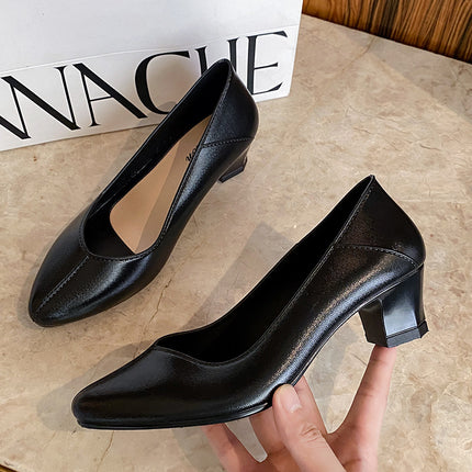Fashion Women's Sandals Outer Wear Business White Collar Casual All-match Pointed Executive Women's Shoes Cross-border Business Wedge Shoes