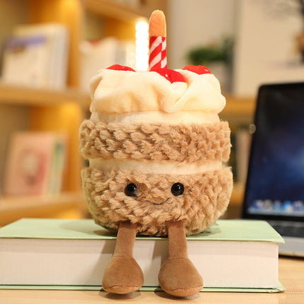 New Birthday Cake Plush Toy Doll Funny Cake Muppet Cute Fun Pendant Birthday Gift