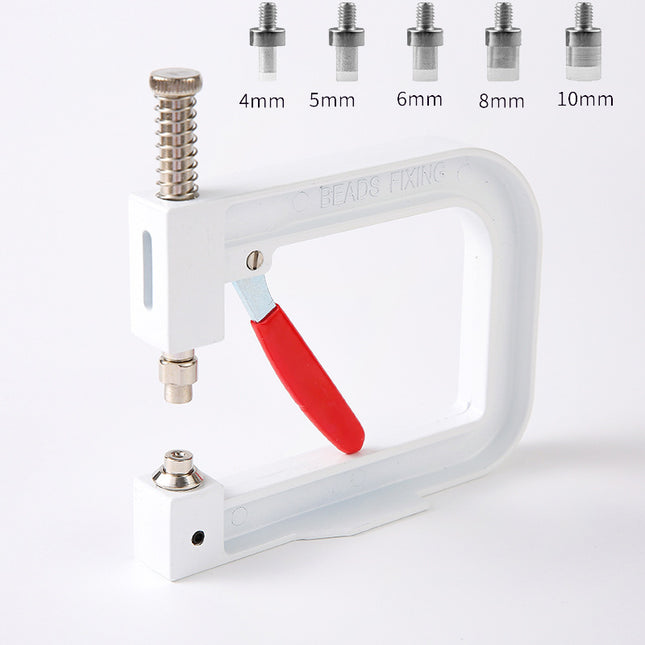 Upgraded version of hand-pressed bead machine manual non-porous imitation pearl inlay machine hand-pressed bead rivet four-claw nail machine