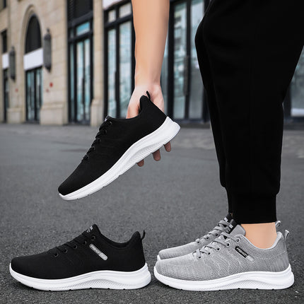 Men's Sports Shoes, New Summer Style Breathable Mesh Shoes, Soft Soles That Don'T Tire Your Feet, Running Shoes, Versatile Lace-Up Men's Shoes