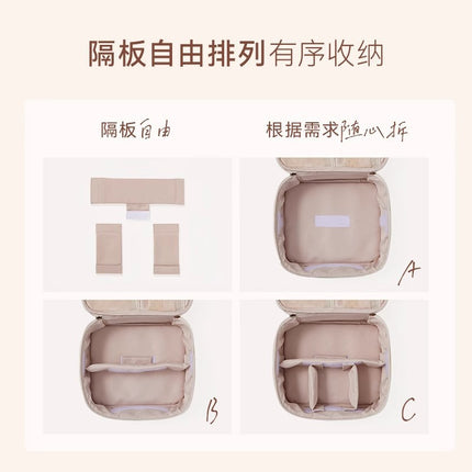 Cosmetic Bag Women's 2025 New Portable Cosmetic Case Travel Cosmetic Brush Bag Large Capacity Cosmetic Storage Bag High-end