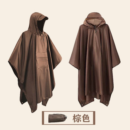 Raincoat Cloak Outdoor Adult Fashion Men and Women Hiking Electric Motorcycle Riding Portable Waterproof Poncho