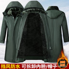 Green cotton clothing [waterproof + removable liner] 380 / Small size