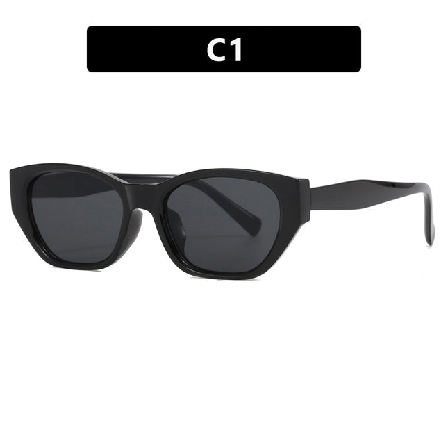 Cat-Eye Small Frame Irregular Sunglasses 2024 New Internet Celebrity High-End Sunglasses Anti-Uv Trendy Sunglasses