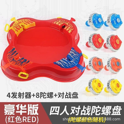 Battle disc children's battle alloy cable gyro luminous boy cheap gyro parent-child interactive toy battle
